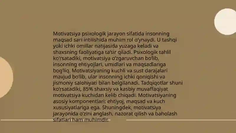 Shaxsiy motivatsiyaning genetik asoslari 4