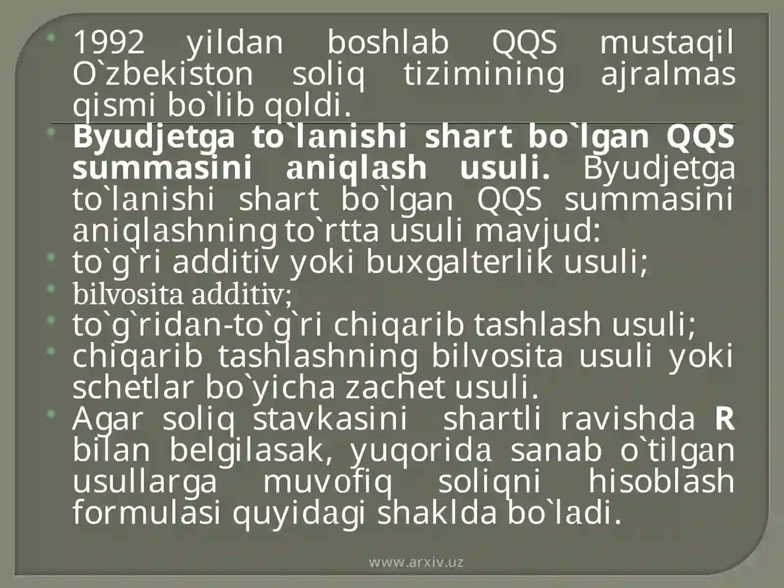 QQS ni hisoblash tartibi 4