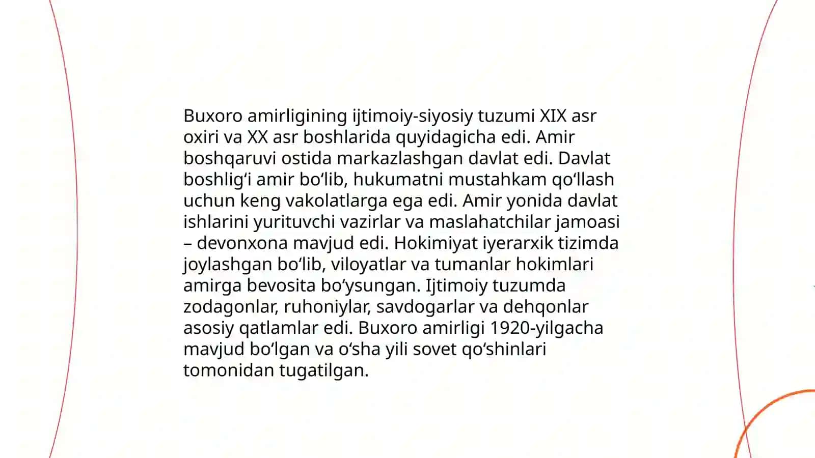 Buxoro xonligi va Buxoro amirligining ijtimoiy-siyosiy tuzumi va huquqiy tizimi 4