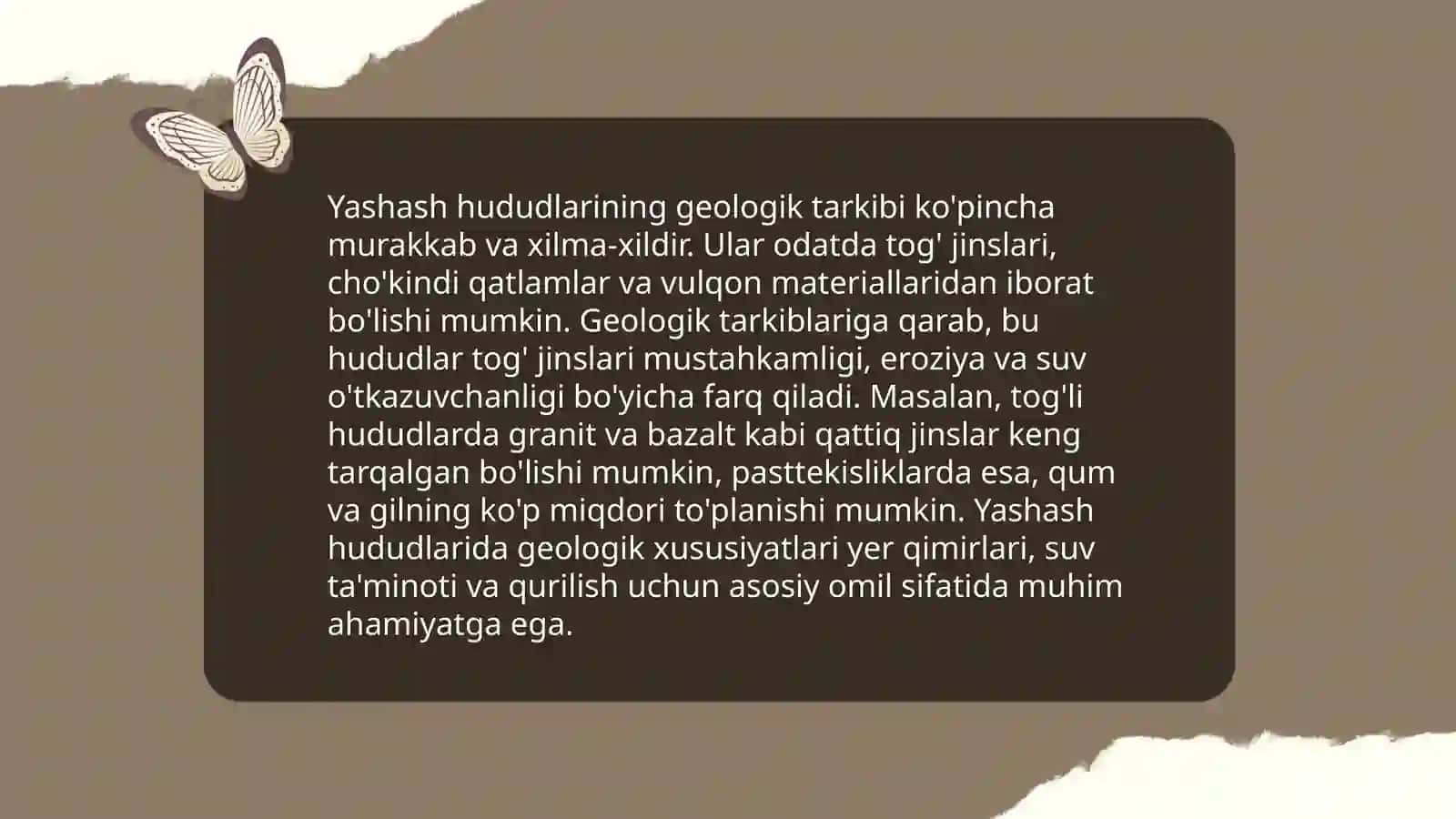 Talabalar yashaydigan hududlarga tabiiy geografik tavsif 4