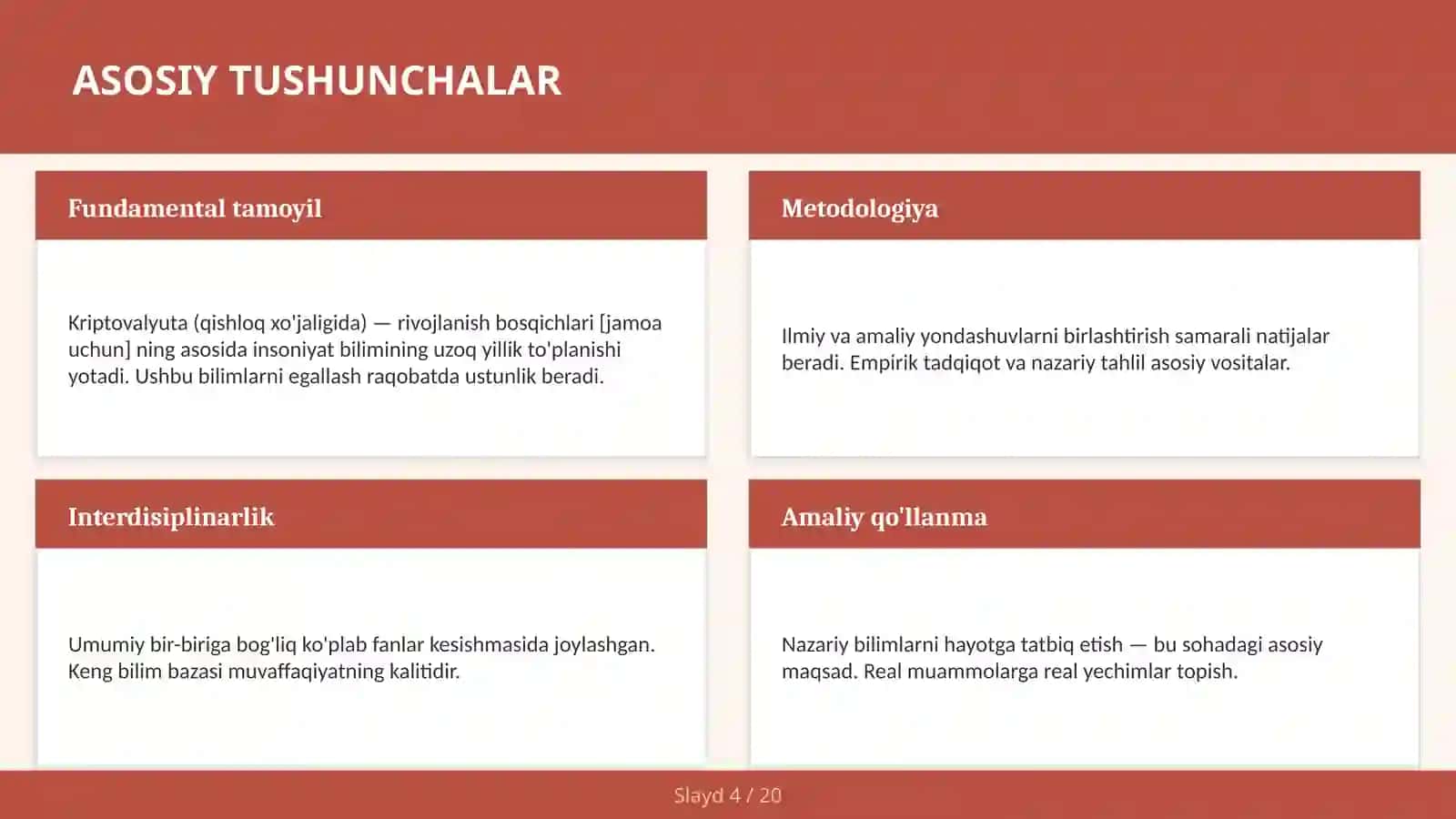 Kriptovalyuta (qishloq xo'jaligida) — rivojlanish bosqichlari [jamoa uchun] 4