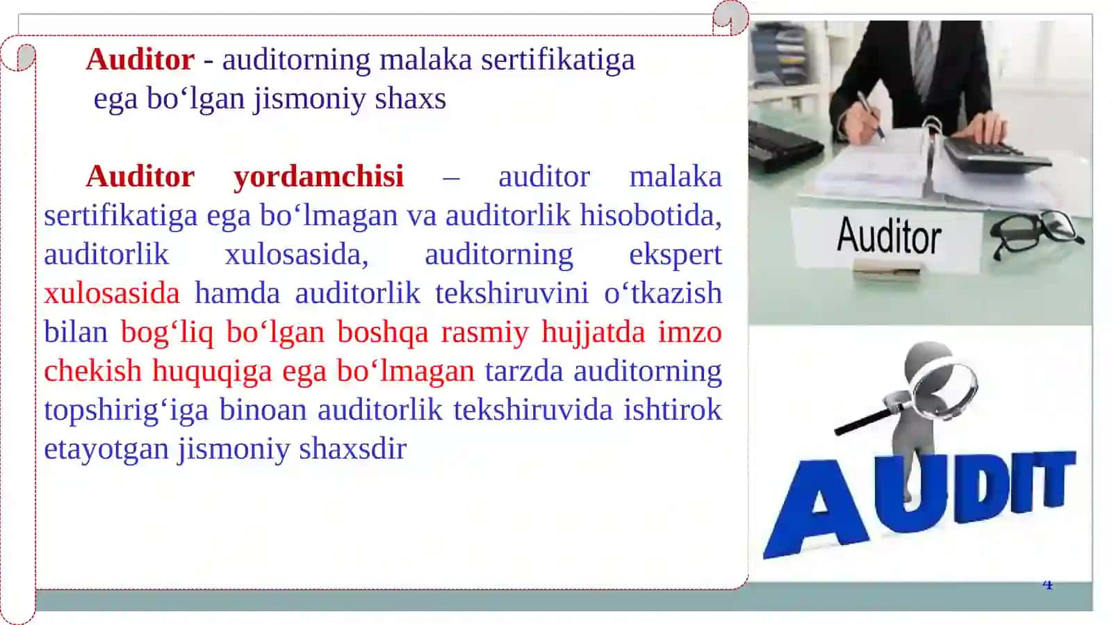Audit va uning ishonchligi 4