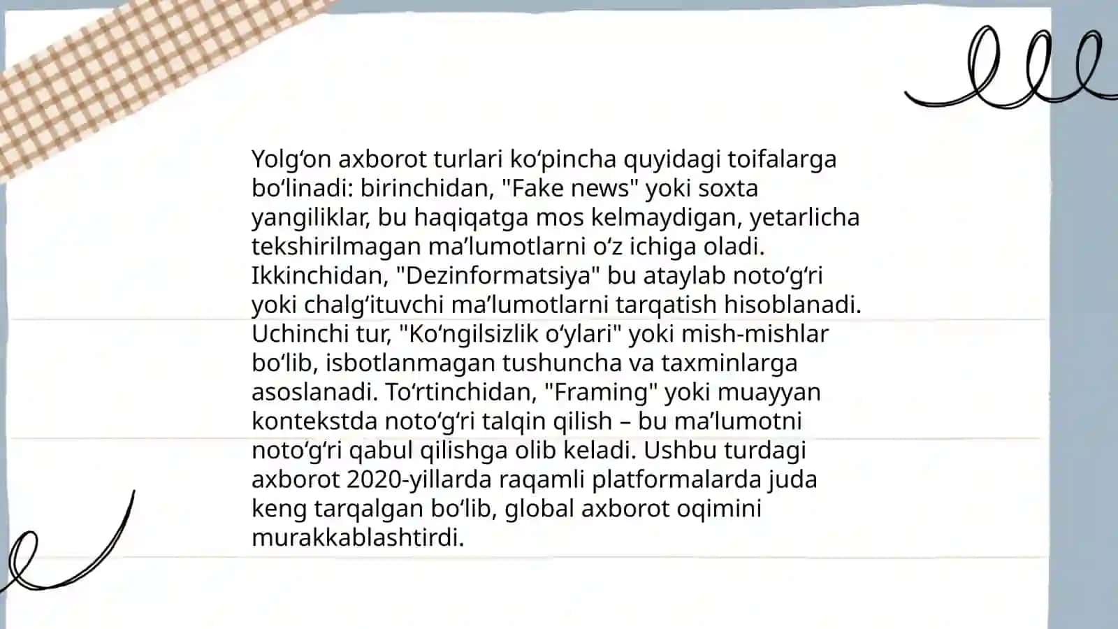 Feyk xabarlar nima? 4