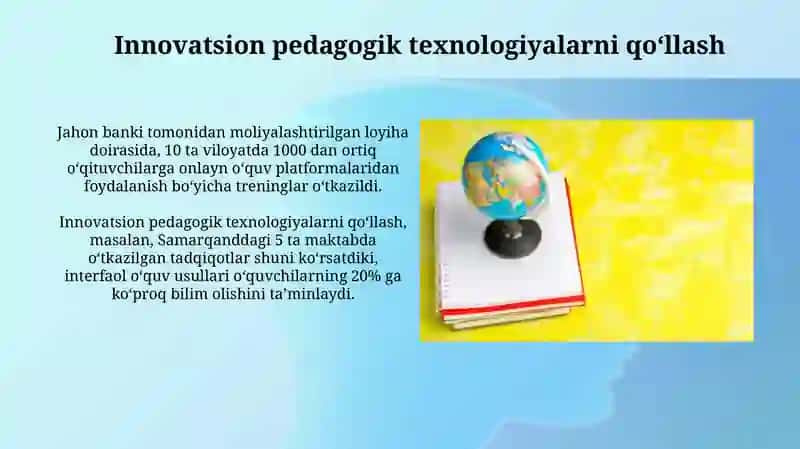 Xalqaro tadqiqotlarning Oʻzbekiston ta'lim tizimidagi qoʻllanilishi 4