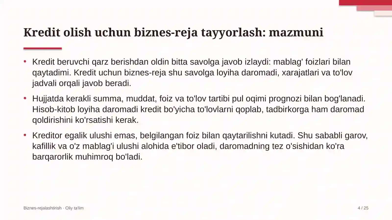 mehribonlik uylarida kredit olish uchun biznes reja tayyorlash 3406 4