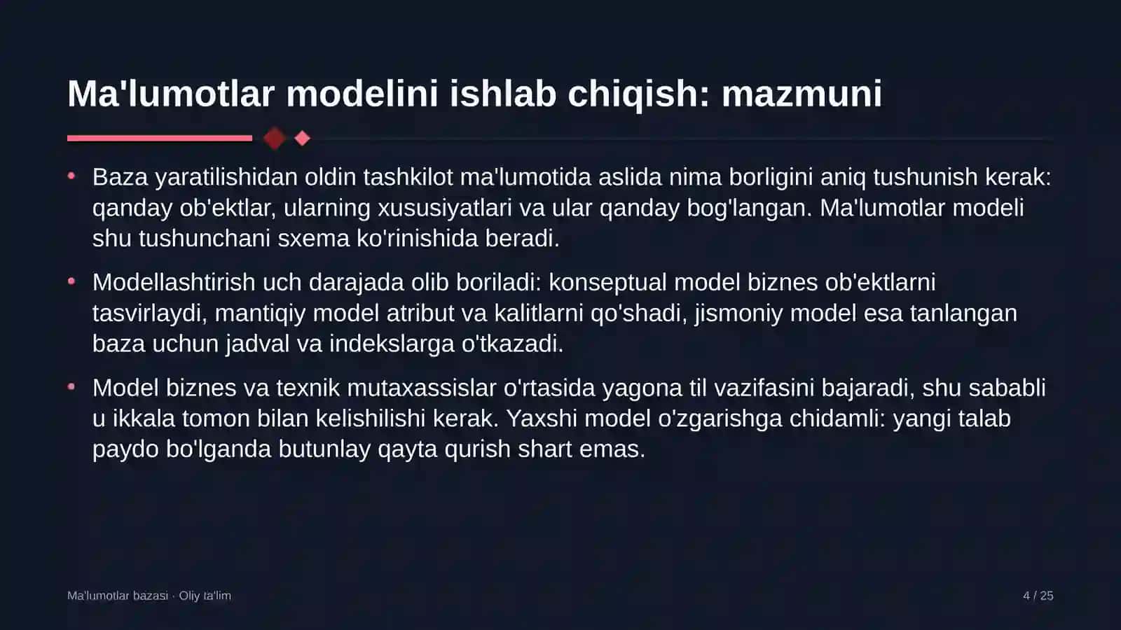 reklama agentliklarida ma'lumotlar modelini ishlab chiqish 6594 4