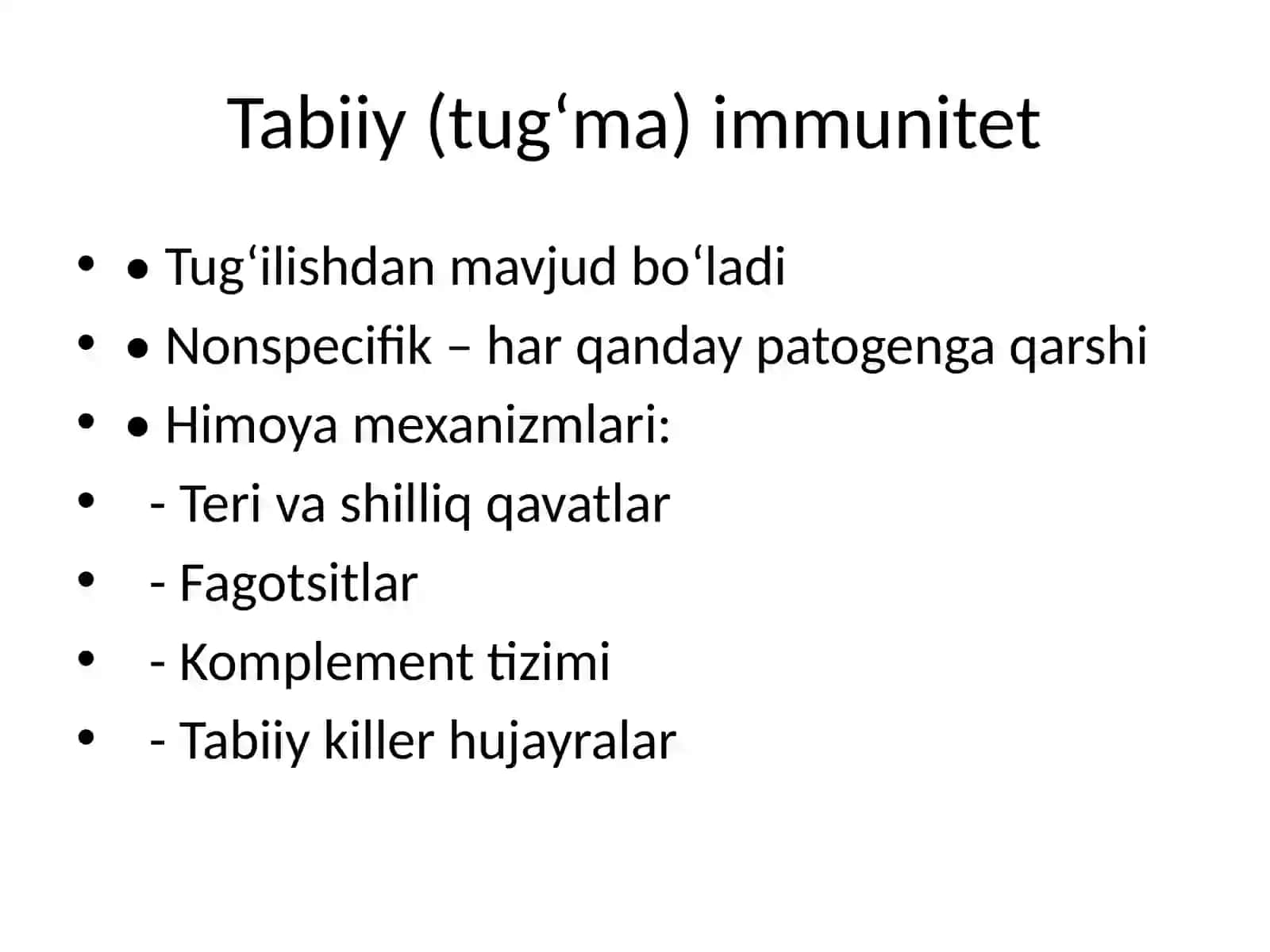 Immunitet turlari 4