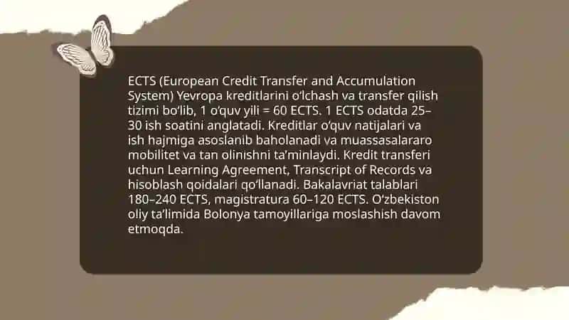 Oliy taʼlim va Bolon jarayonlari 4