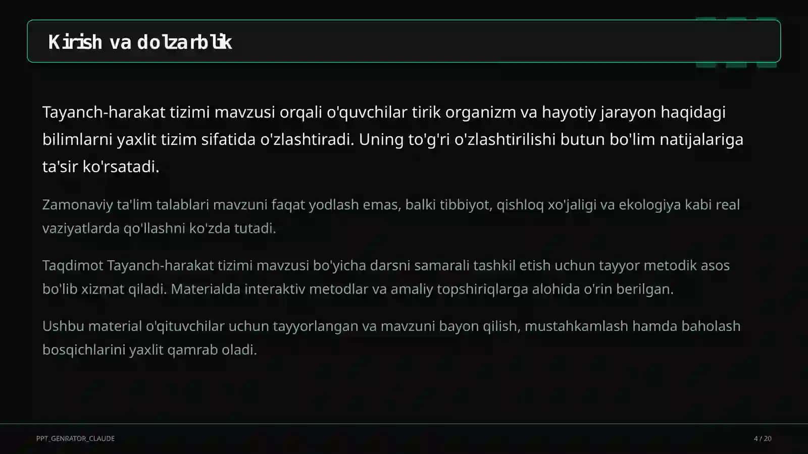 Tayanch-harakat tizimi (8-sinf) 4