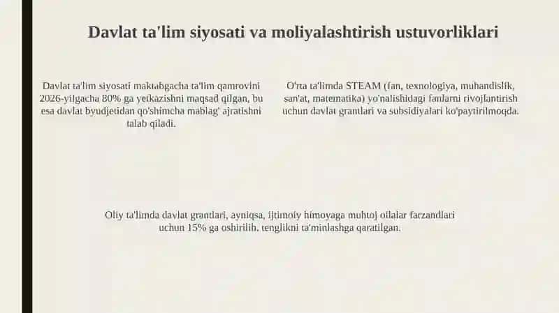 Ta'limni moliyalashtirish holat va tendensiyalari 4
