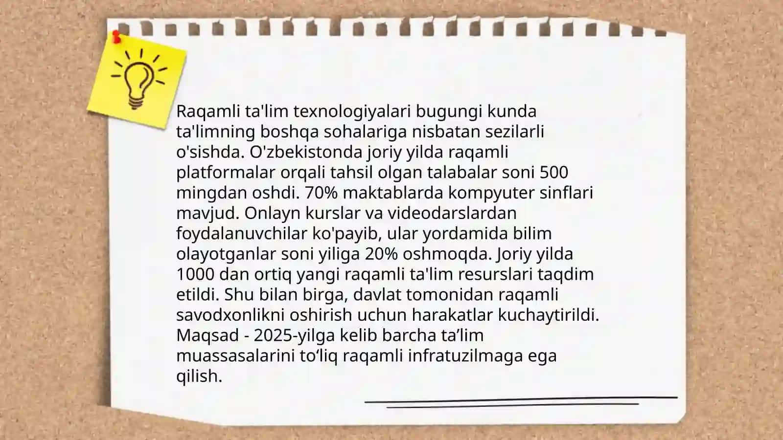 O'ZBEKISTON RESPUBLIKASIDA TA'LIM TIZIMINING RAVNAQI 4
