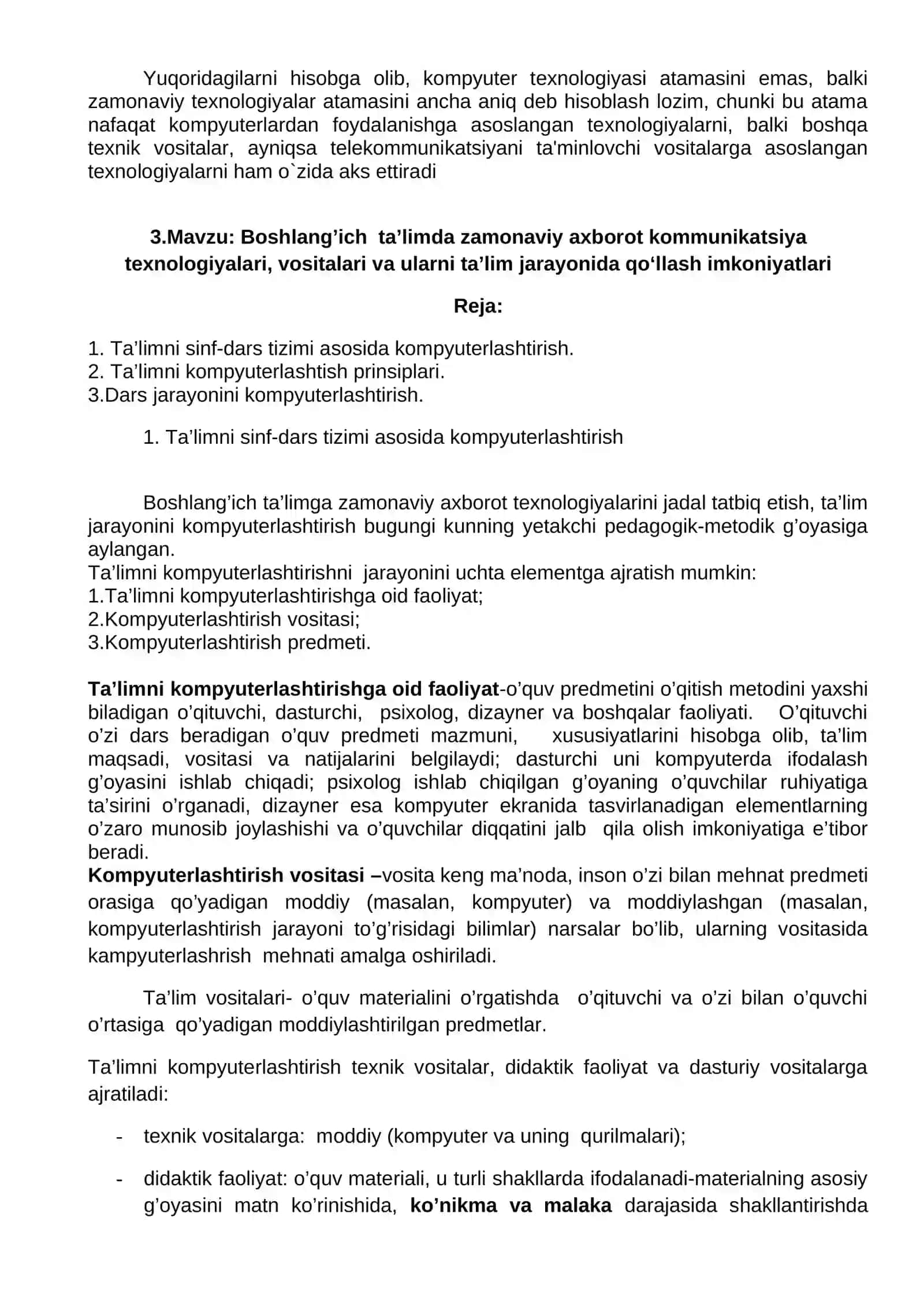 Axborot texnologiyalari haqida asosiy tushuncha 4