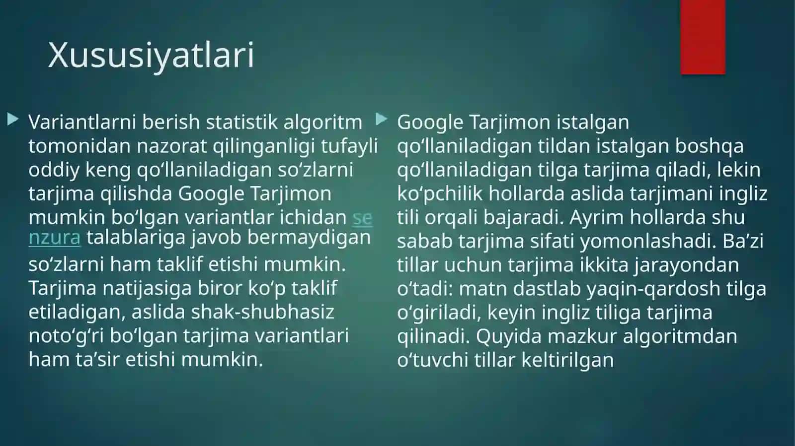 Google translator tarjimasini leksik va grammatik jihatdan analiz qilish (4) 4
