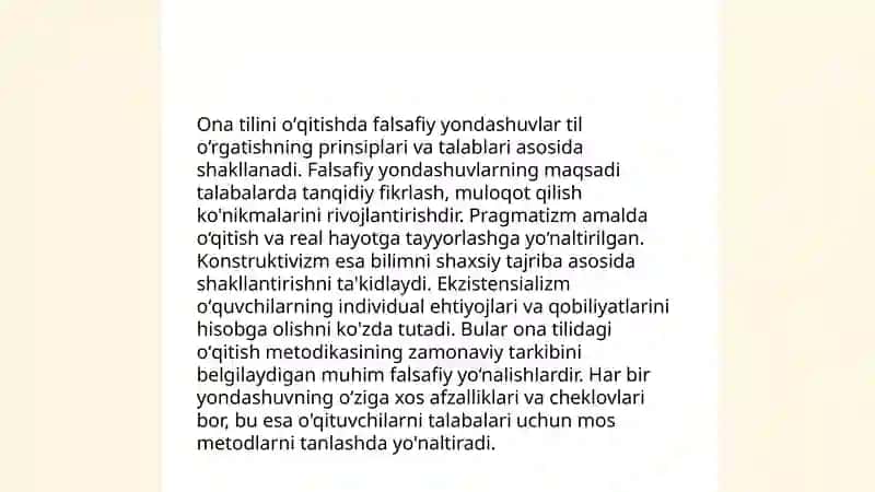 Ona tilini oʻqitishning falsafa bilan aloqadorligi 4