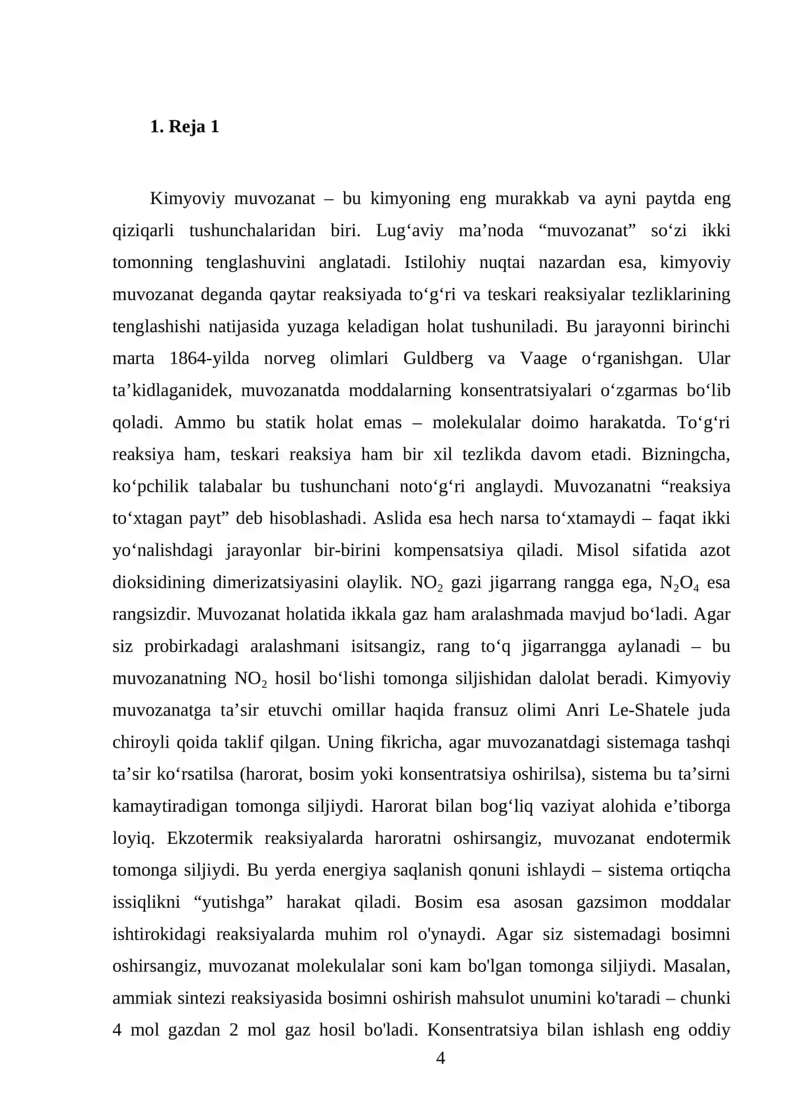 Kimyoviy muvozanat 4
