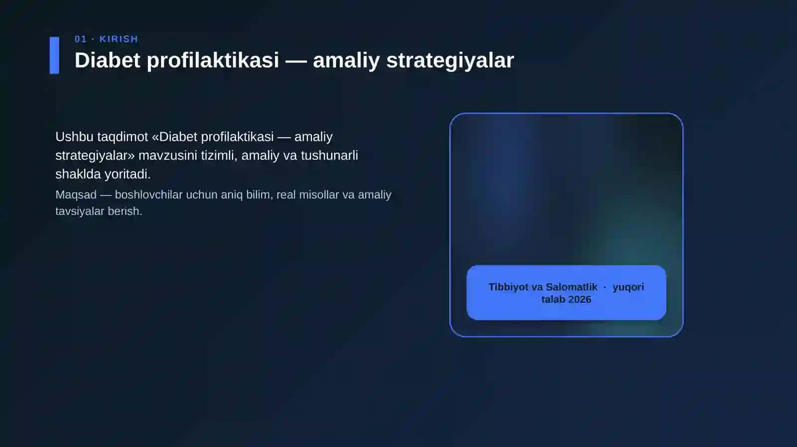 Diabet profilaktikasi — amaliy strategiyalar 4