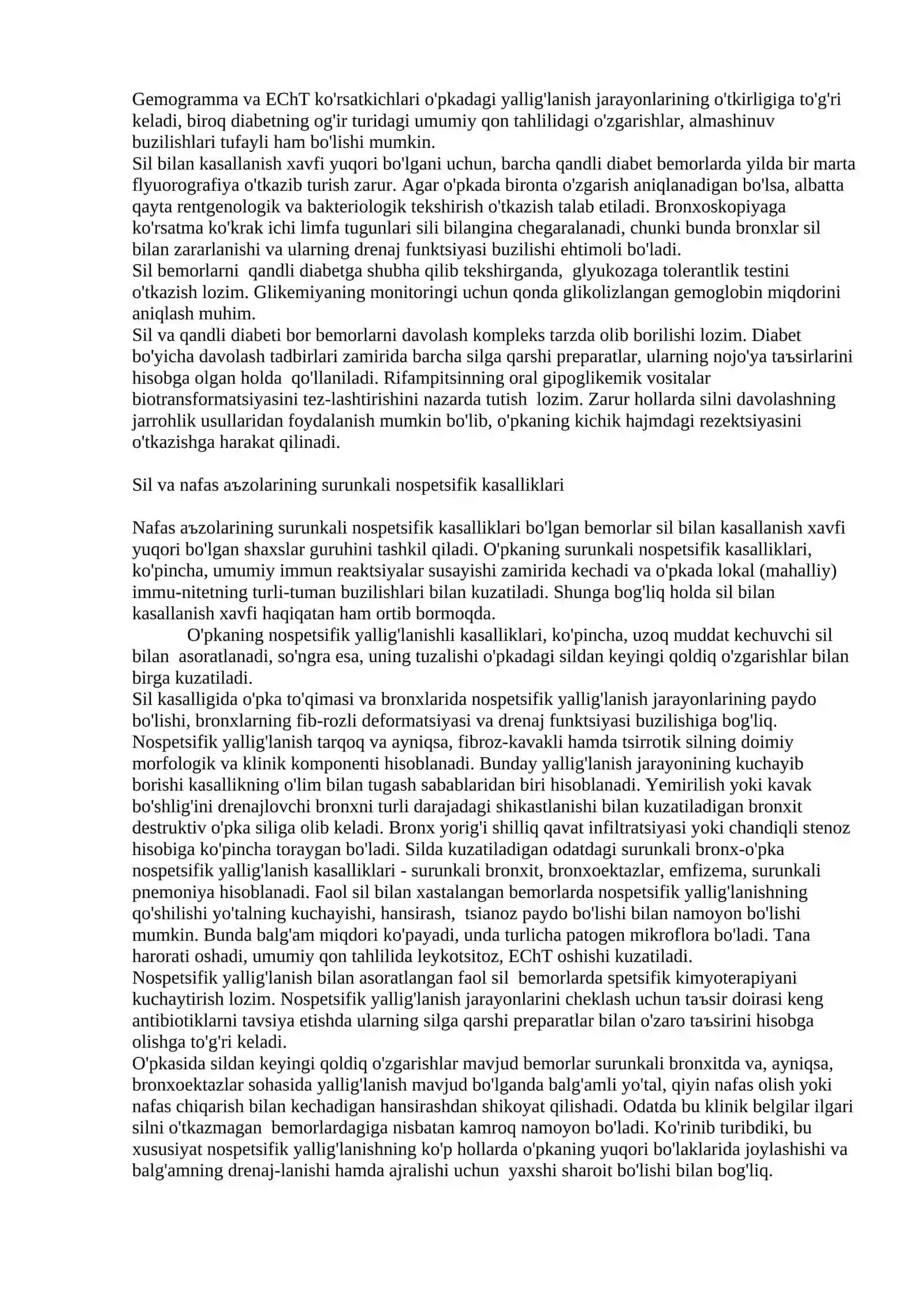 Tuberkulyoz va yondosh kasalliklar 4