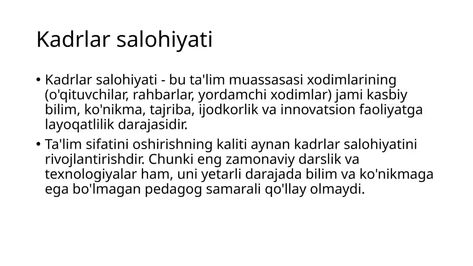 HR Menejment va Kadrlar Salohiyati 4
