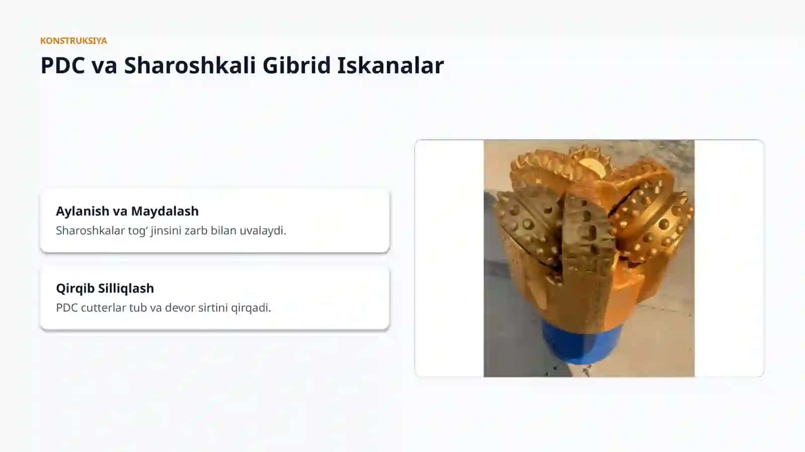 KOMBINATSIYALASHGAN BURG‘ILASH INSTRUMENTLARI 4