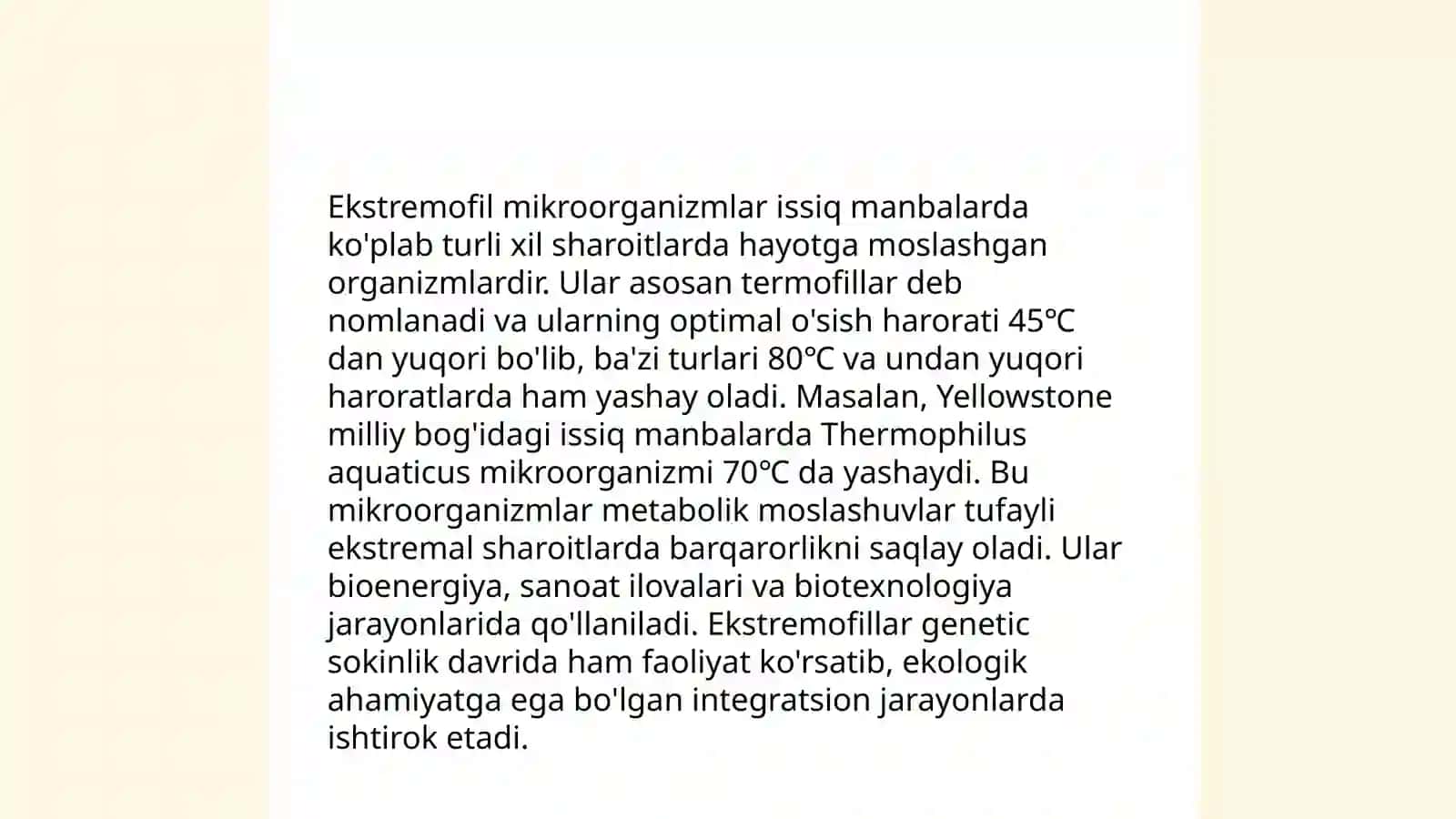 Mikroorganizimlarning xayvon,o'simlik,Geyser va issiq manbalarda tarqalishi 4