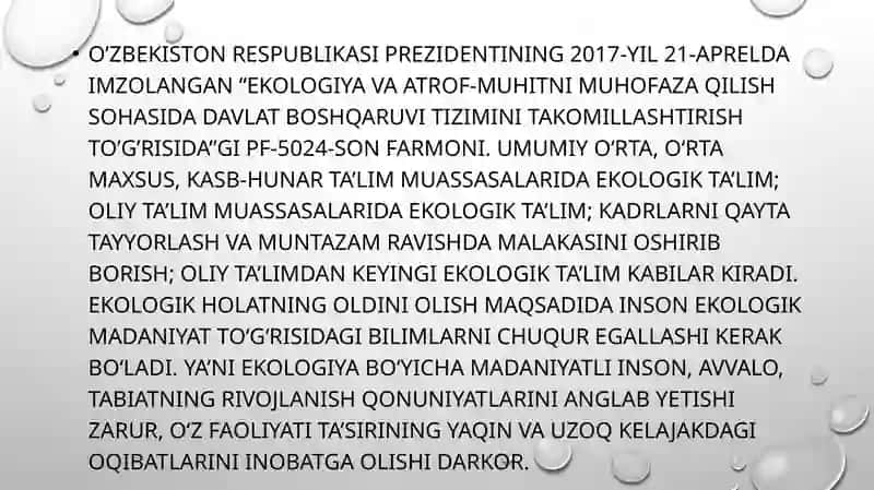Iqlim o’zgarishi va ekologik masalalar 4