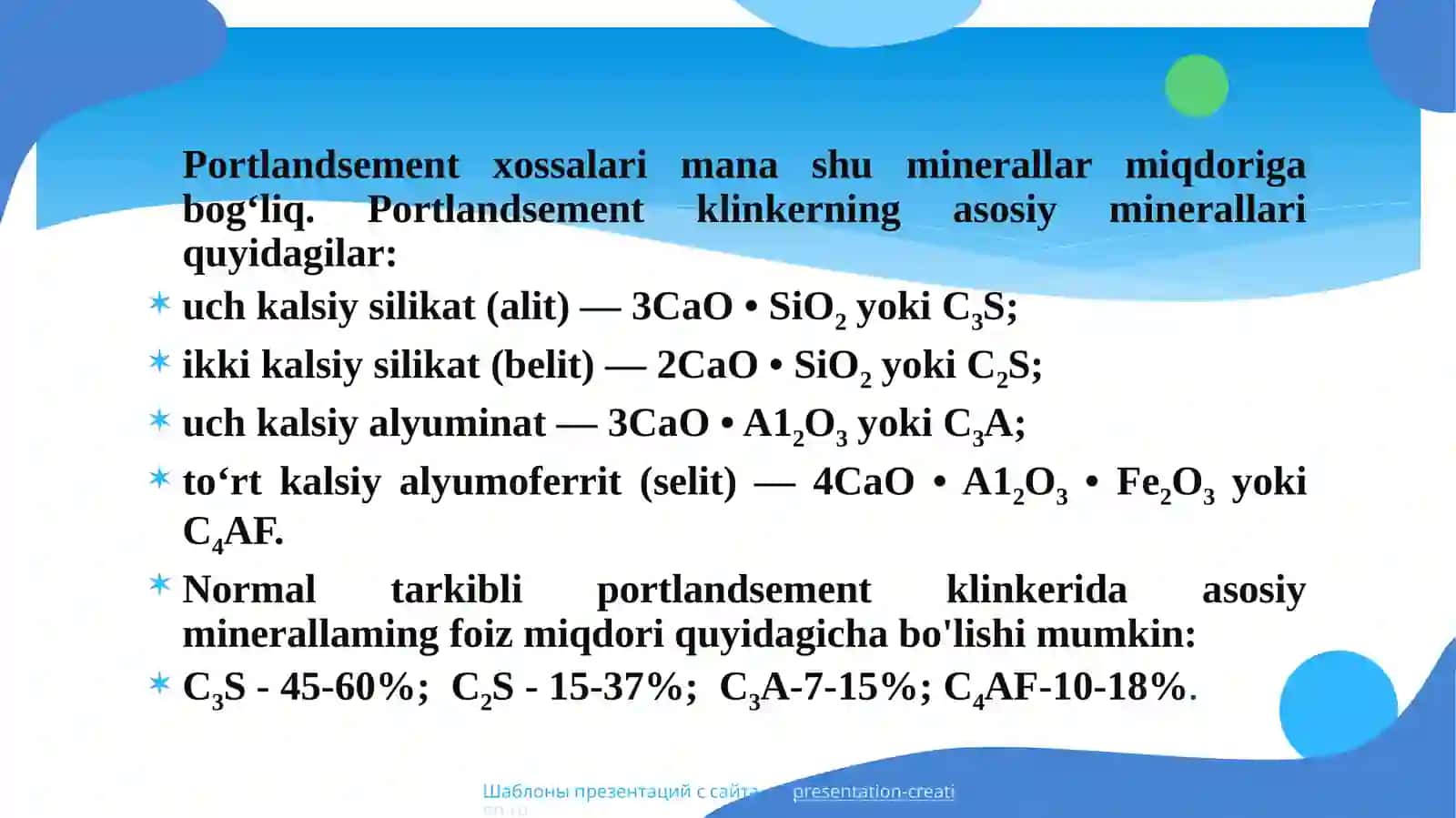 Sement ishlab chiqarishd amustahkamlik va qovushqoqlik 4