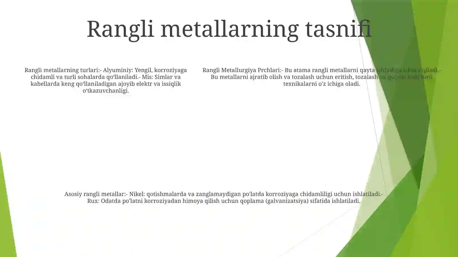 Rangli Metallurgiya Prchlari 4