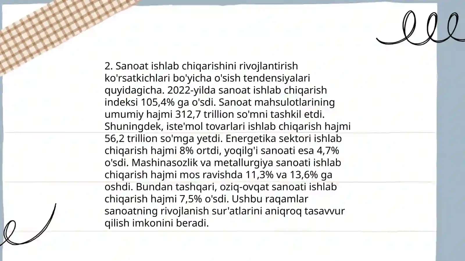 Mustaqillik yillarida Ozbekiston Respublikasi rivojlanishining makroiqtisodiy ko'rsatkichlari tahlili 4