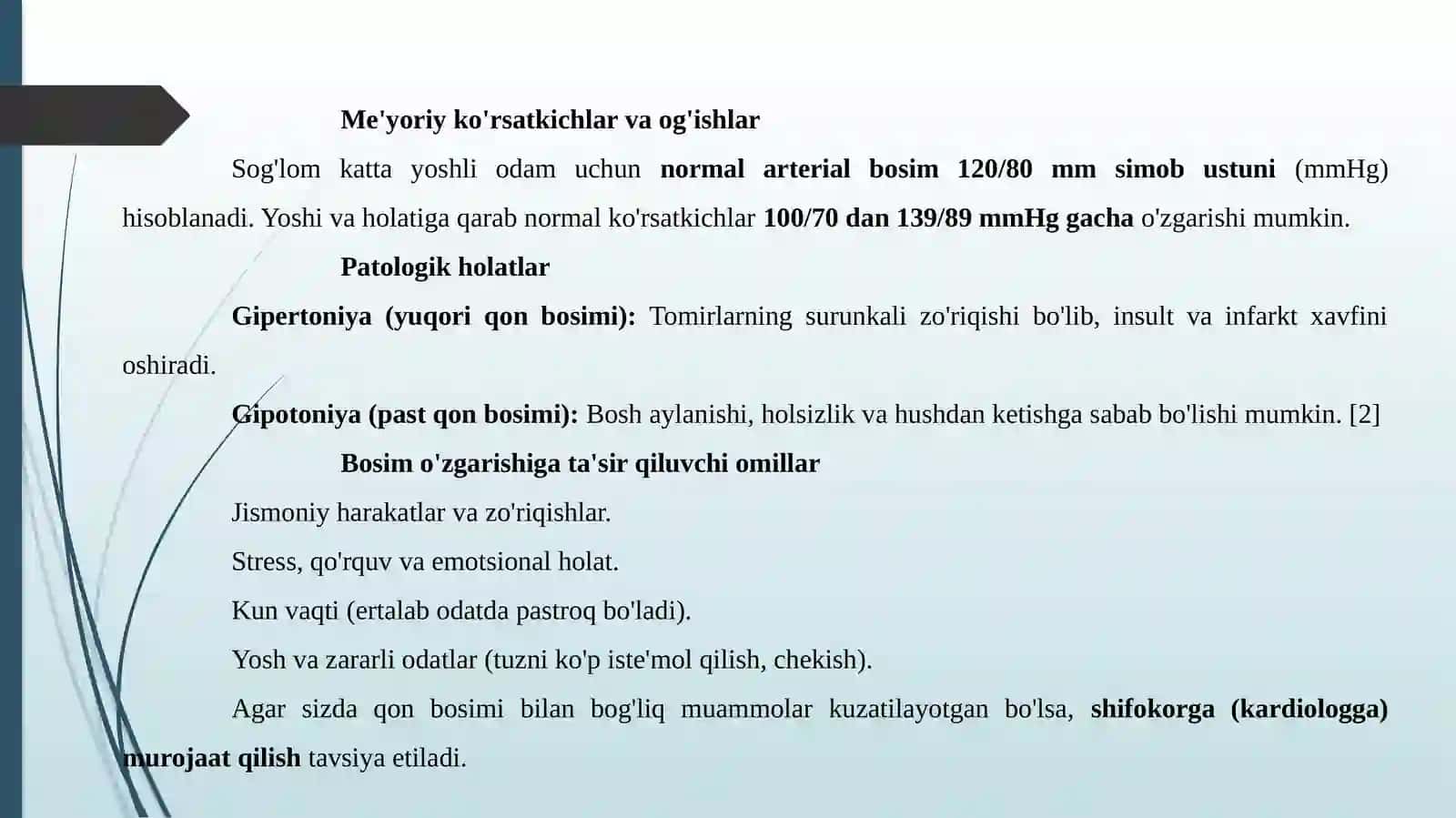 Arterial bosimni aniqlashning fizika asoslari 4