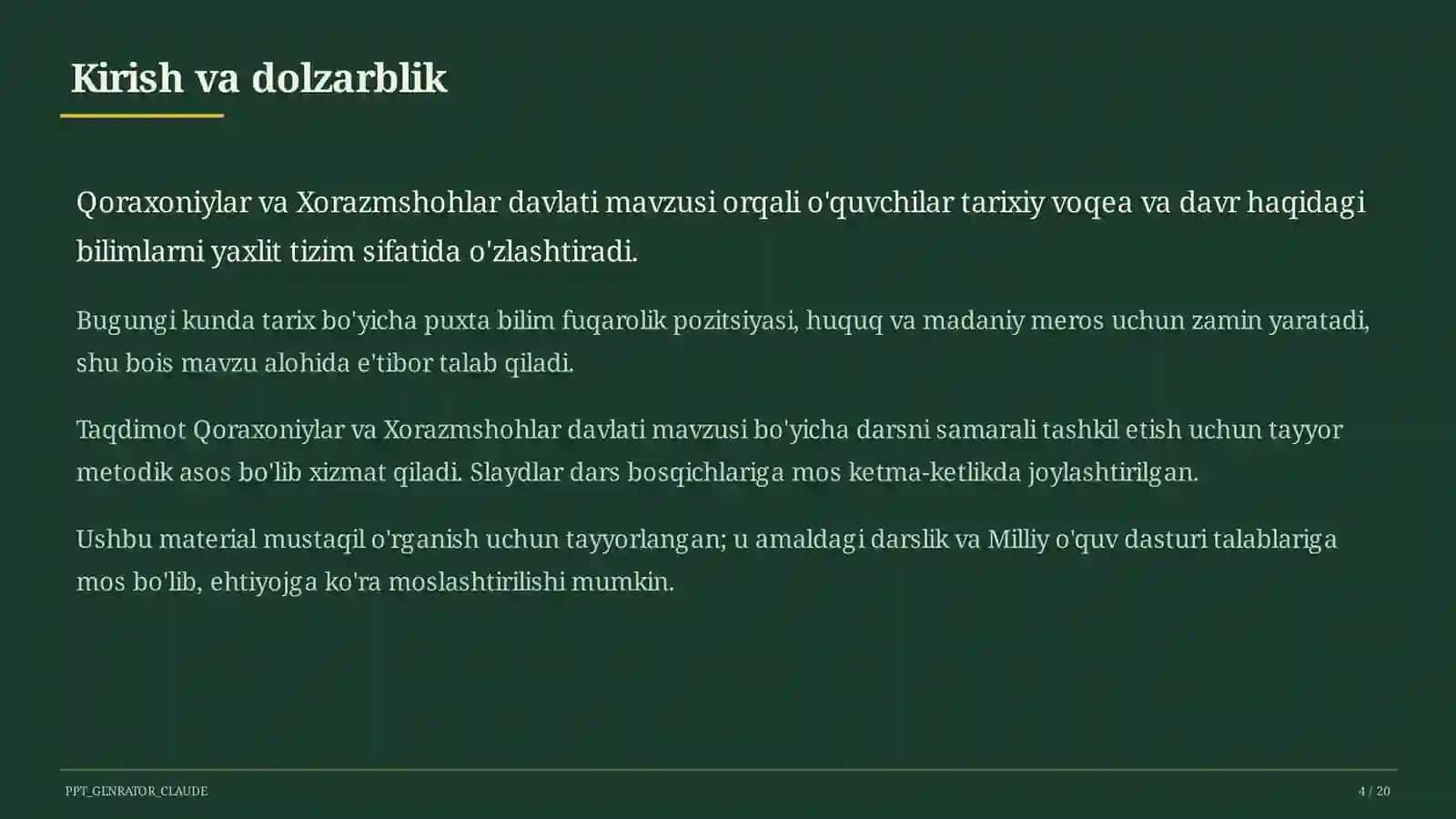 Qoraxoniylar va Xorazmshohlar davlati (7-sinf) 4