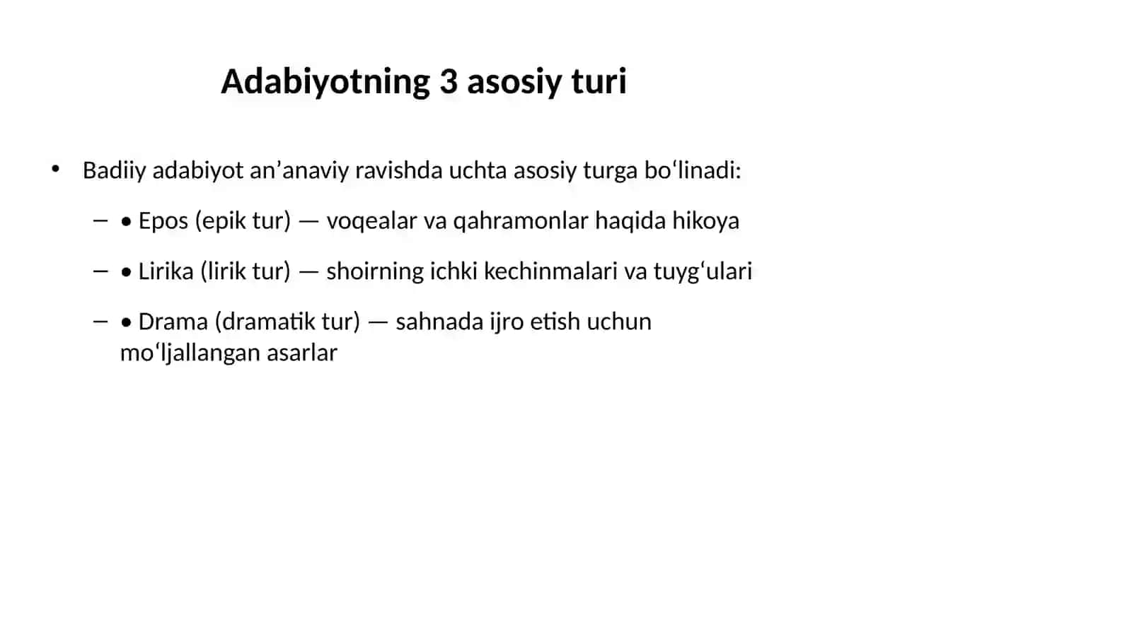 ADABIYOT TASNIFI 4