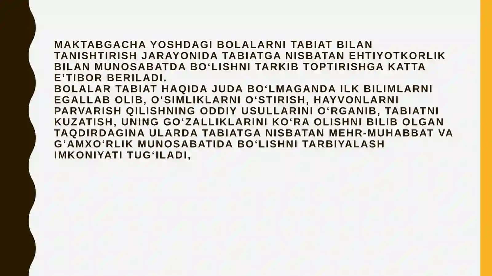 Maktabgacha ta’lim tashkilotlarida ekologik tarbiya berishning maqsad va vazifalari 4