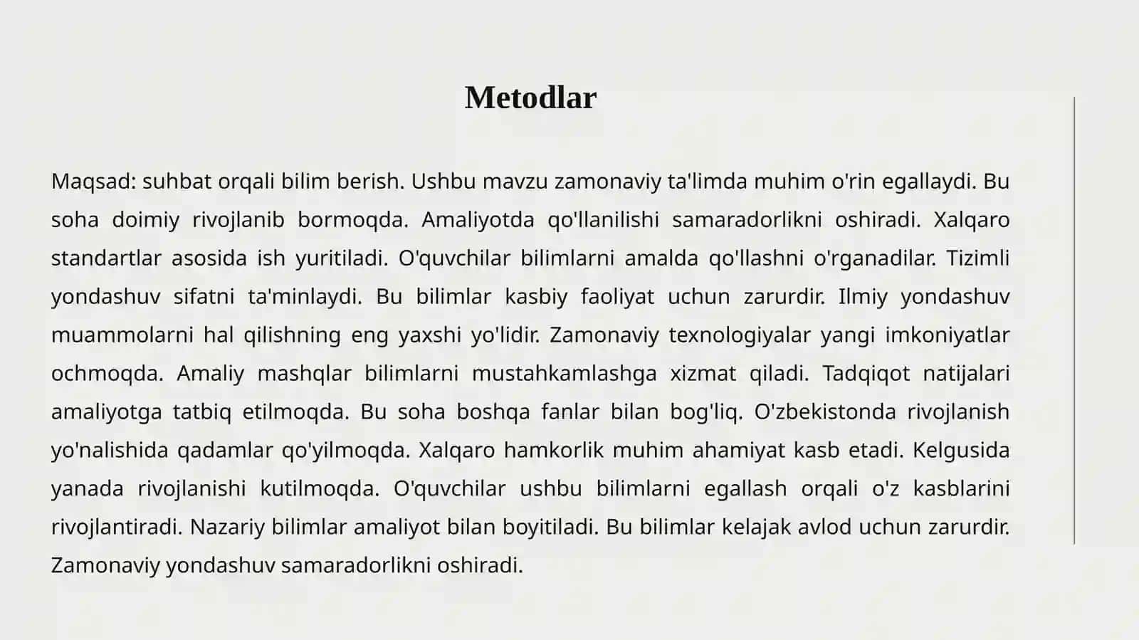 SUHBAT METODI 4