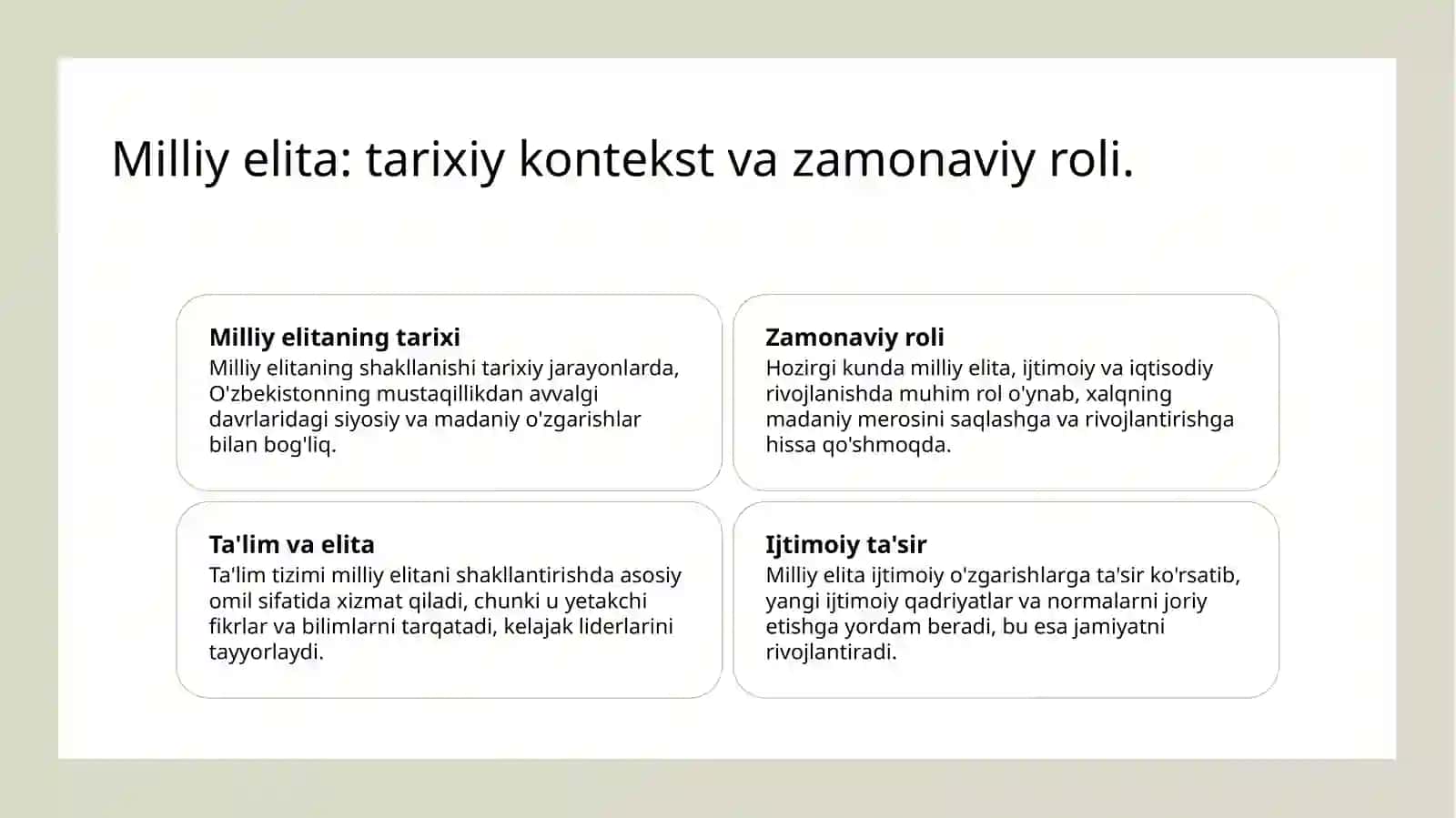 Milliy elitaning shakllanishi jarayoni 4