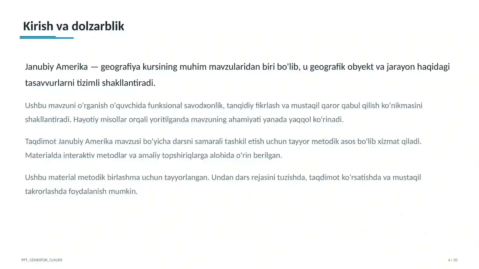 Janubiy Amerika (7-sinf) 4