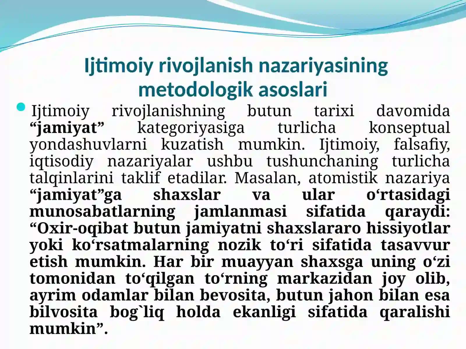 Aholi va mustahkam iqtisodiy o’sishning manbalari 4