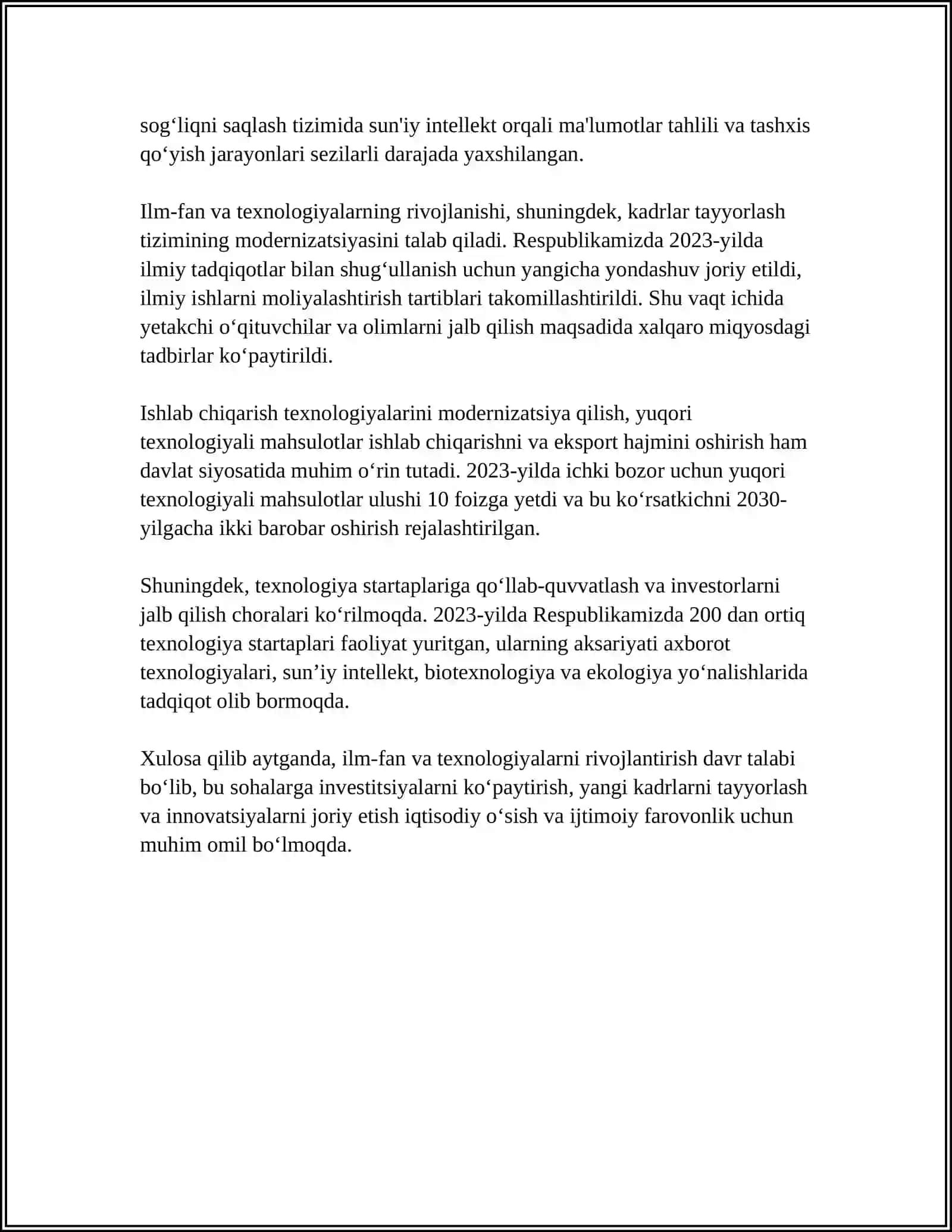 INNOVATSION IQTISODIYOTNI RIVOJLANTIRISH OMILLARI 4
