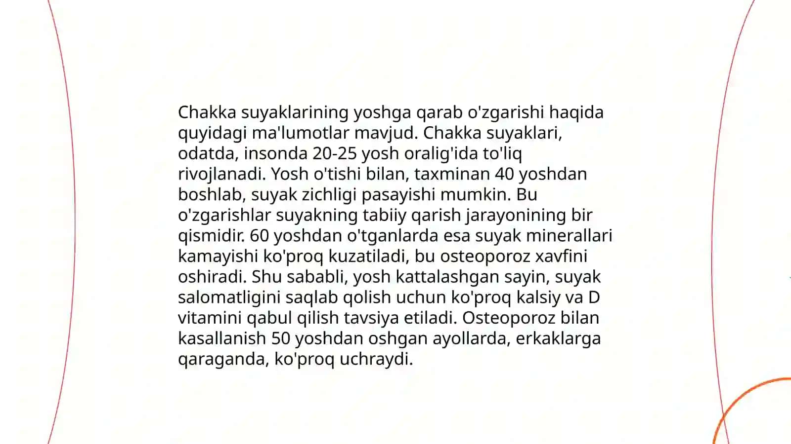 Chakka suyaklarining yoshga jinsga doir o'zgarish xususiyatlari 4