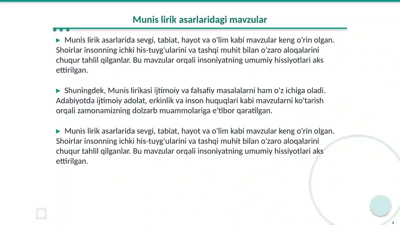 Munis lirikasi 4