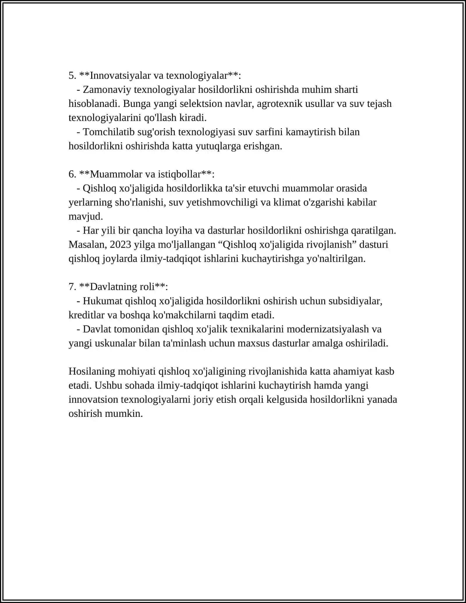 HOSILA 4