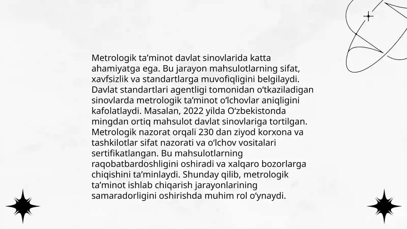 Mahsulotni davlat sinovlarida metrologik taʼminot 4