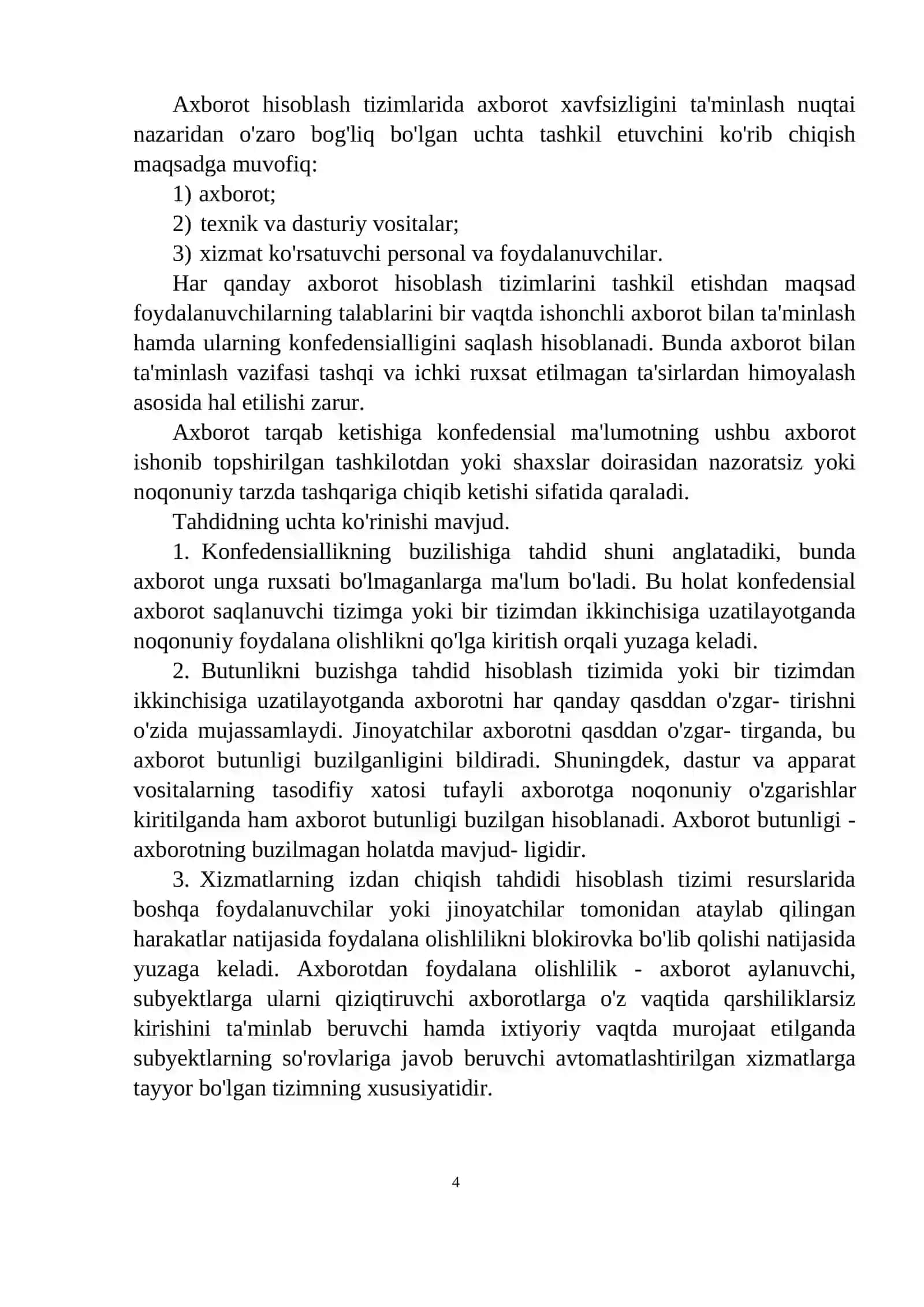 Axborot xavfsizligiga tahdid va uning turlari 4