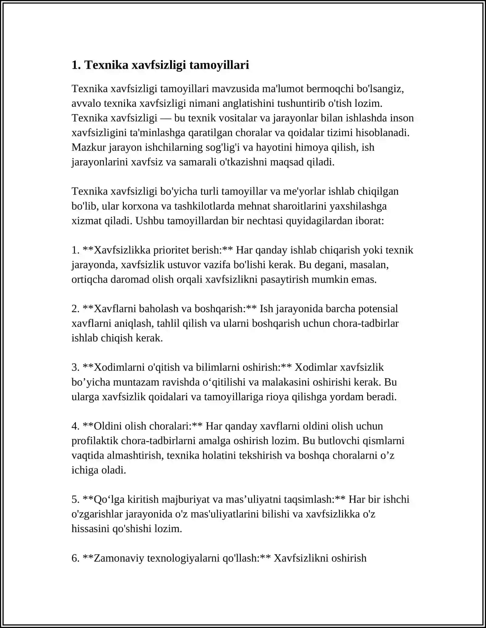 KORXONALARDA TEXNIKA XAVFSIZLIGI TAMINLASH ASOSLARI 4