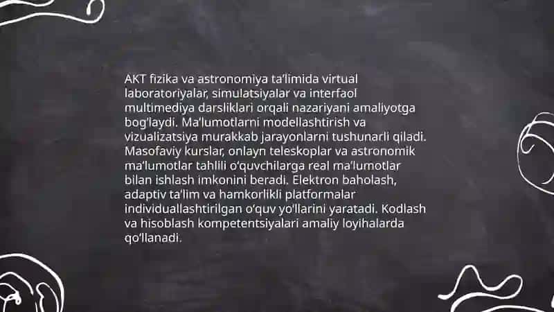 Innovatsion pedagogik texnologiyalar va ulardan fizika va astronomiya taʼlimida foydalanish shakllari: mohiyati va mazmuni 4