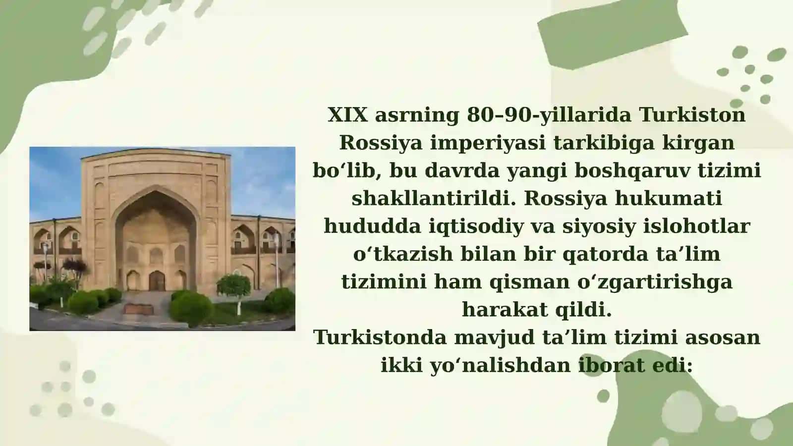 XIX ASRNING 80–90-YILLARIDA TURKISTONDA IJTIMOIY PEDAGOGIK FIKRLAR 4