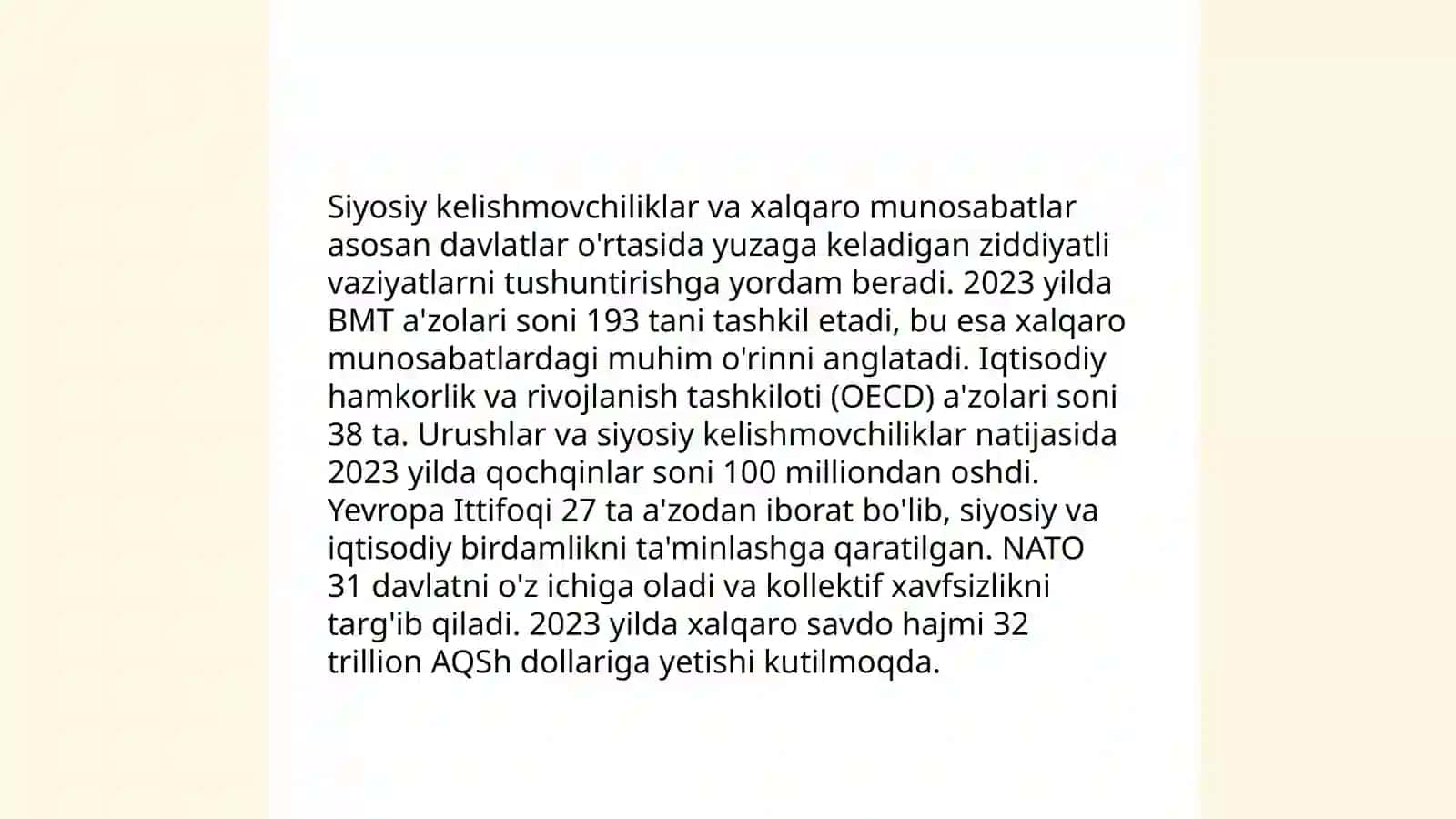 Siyosiy ixtilofning iqtisodiy o'sishga ta'siri 4