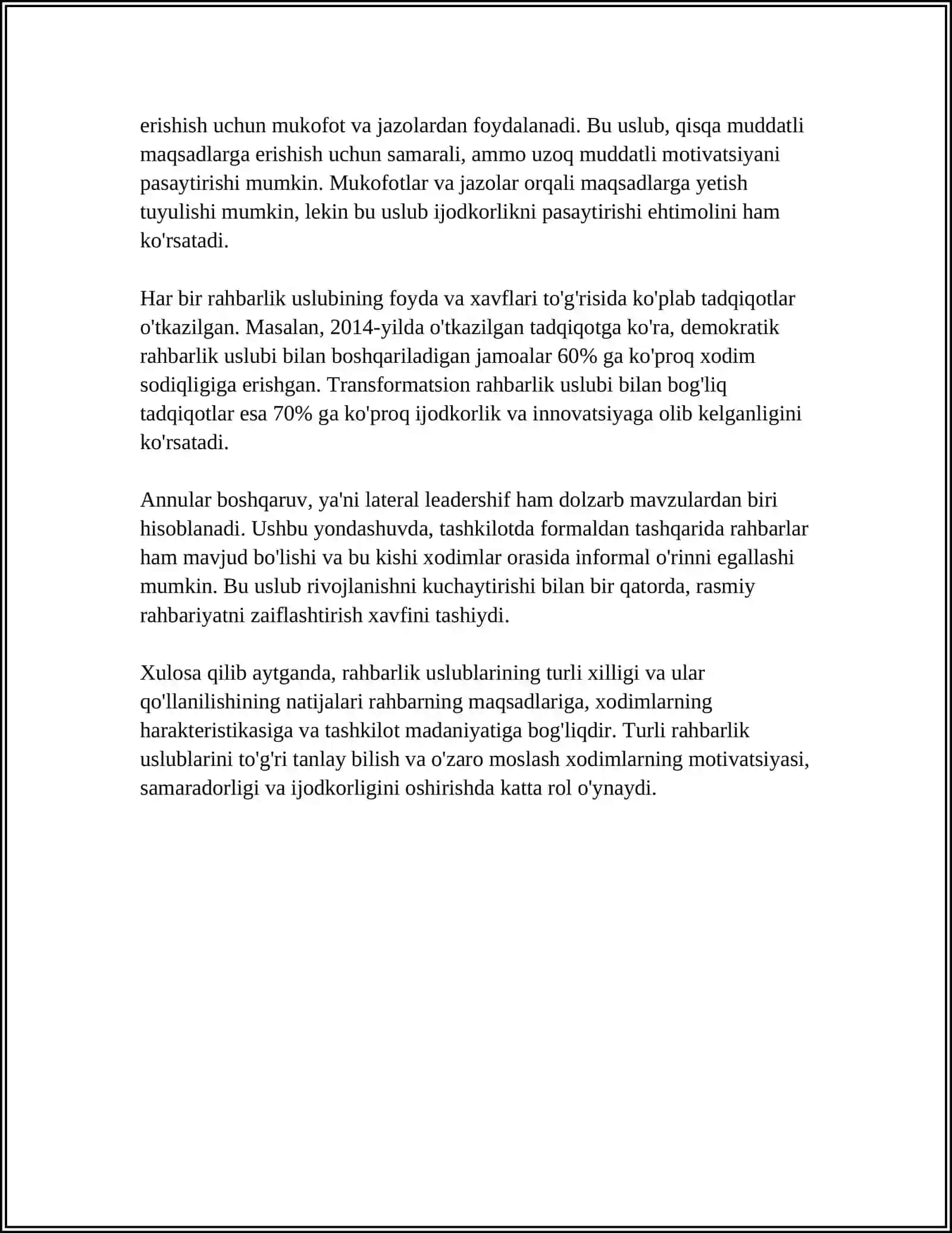 BOSHQARUV JARAYONIDA RAHBAR FAOLIYATI HISLATLARI 4