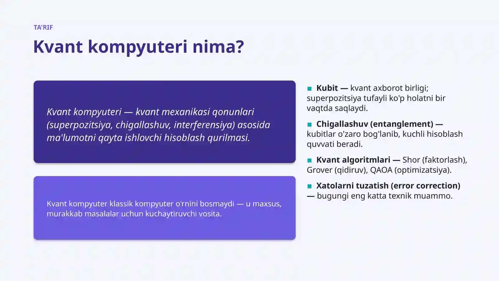 Kvant kompyuterlari: global tendensiyalar 4