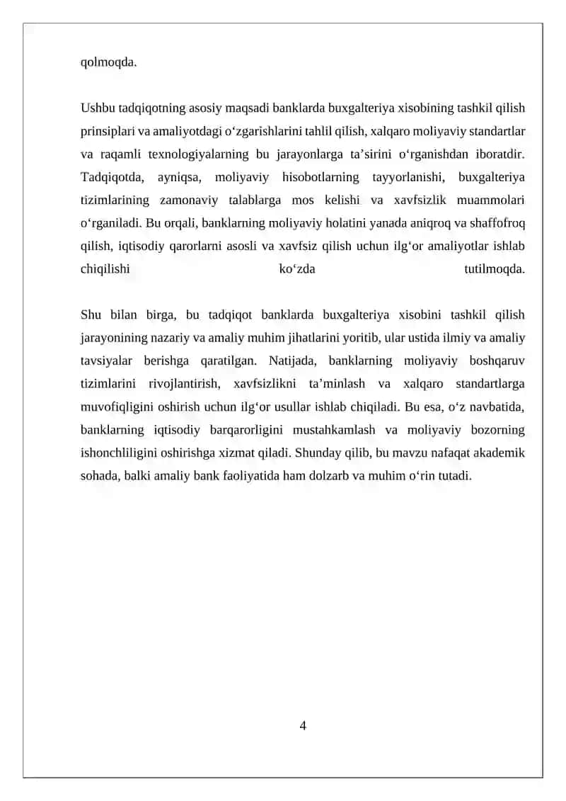 Banklarda Buxgalteriya Xisobini Tashkil Qilish 4