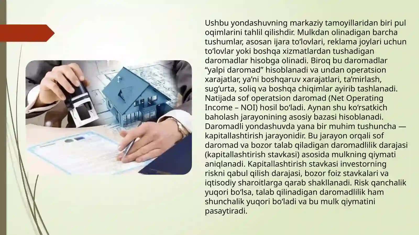 Daromadliyondashuvusulining nazariyasoslari 4